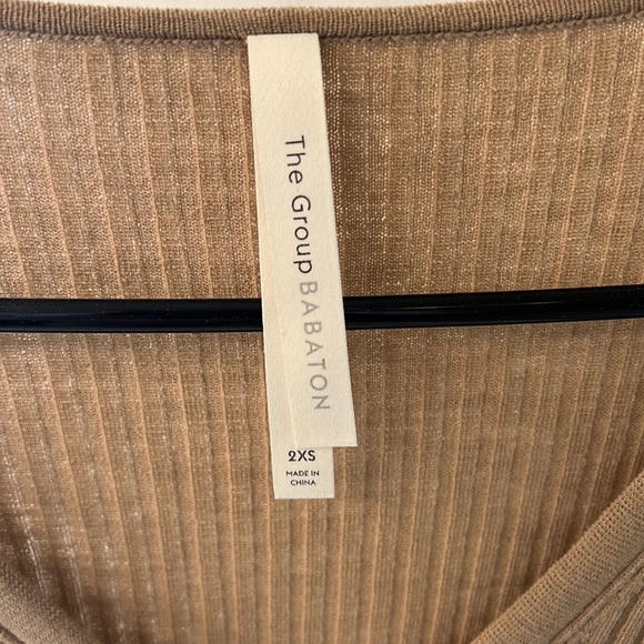 Aritzia Babaton Tan Knit dress - Picture 3 of 5